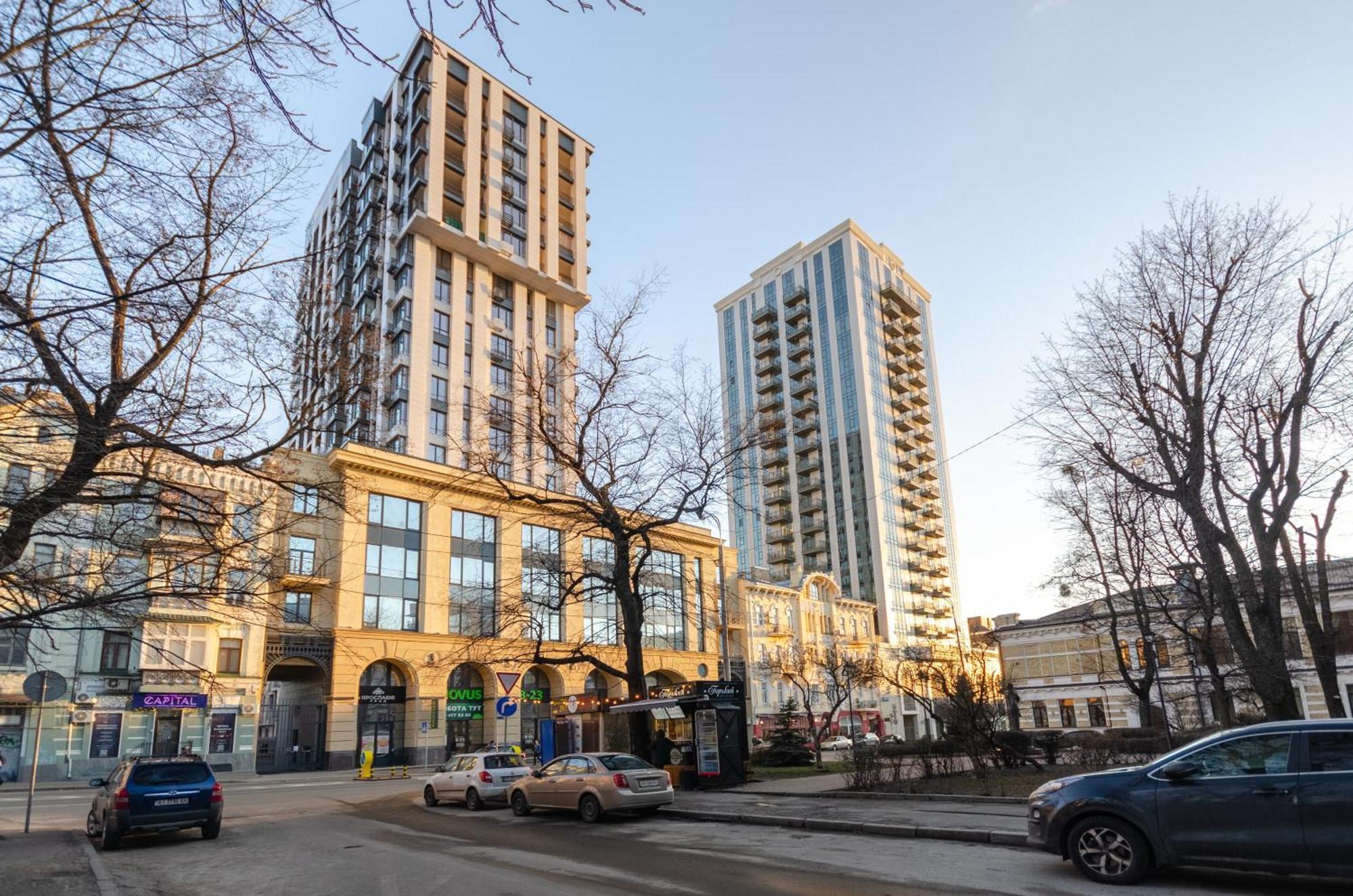 Petrovdom Apartments 12-131B In Rc "Yaroslaviv Grad", Bulvarno-Kudriavska 17B Kyiv Exterior foto